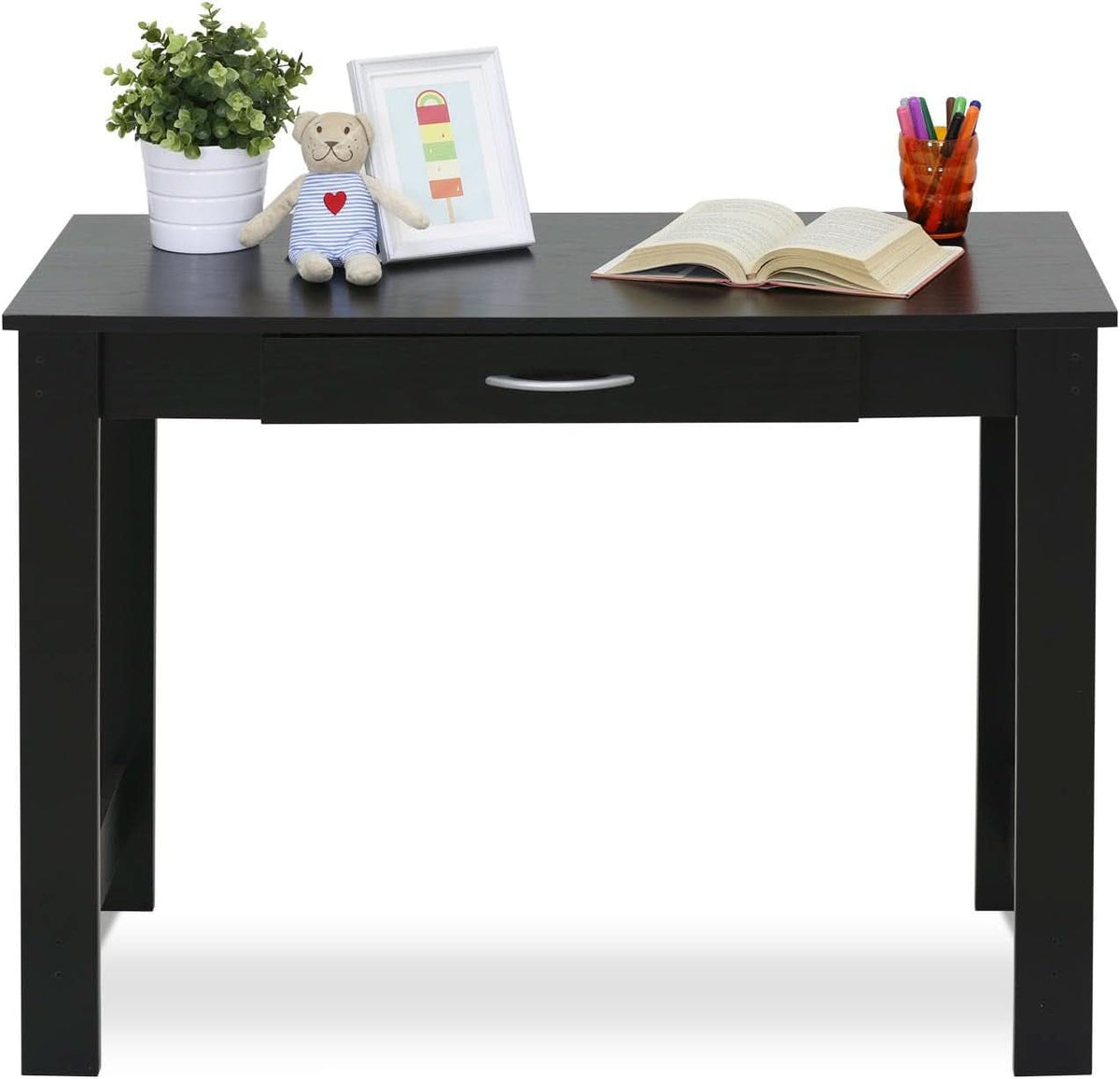 Jaya Writing Desk Large Blackwood With Drawer Home Office Desk