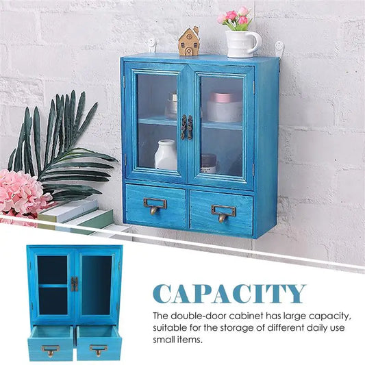 Vintage Wooden Decorative Wall Cabinet
