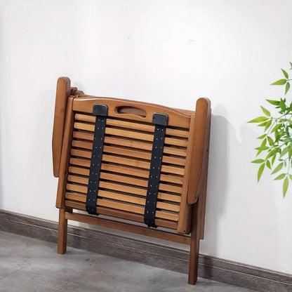 Camping Chair with Wooden Frame